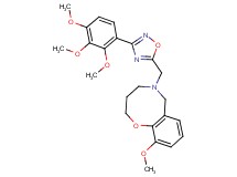 10-methoxy-5-{[3-(2,3,4-trimethoxyphenyl)-1,2,4-oxadiazol-5-yl]methyl}-3,4,5,6-tetrahydro-2H-1,5-benzoxazocine