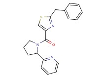 2-{1-[(2-benzyl-1,3-thiazol-4-yl)carbonyl]pyrrolidin-2-yl}pyridine