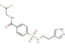N-(2,2-difluoroethyl)-4-({[2-(1H-pyrazol-4-yl)ethyl]amino}sulfonyl)benzamide