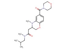 N-isobutyl-N-methyl-2-[4-methyl-6-(morpholin-4-ylcarbonyl)-3,4-dihydro-2H-1,4-benzoxazin-3-yl]acetamide