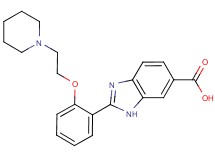 2-[2-(2-piperidin-1-ylethoxy)phenyl]-1H-benzimidazole-6-carboxylic acid