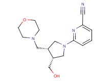 6-[(3R*,4R*)-3-(hydroxymethyl)-4-(morpholin-4-ylmethyl)pyrrolidin-1-yl]pyridine-2-carbonitrile