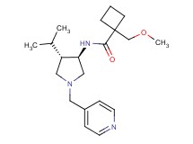 N-[rel-(3R,4S)-4-isopropyl-1-(4-pyridinylmethyl)-3-pyrrolidinyl]-1-(methoxymethyl)cyclobutanecarboxamide dihydrochloride