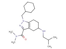 1-(cyclohexylmethyl)-5-(isobutylamino)-N,N-dimethyl-4,5,6,7-tetrahydro-1H-indazole-3-carboxamide