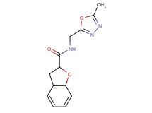 N-[(5-methyl-1,3,4-oxadiazol-2-yl)methyl]-2,3-dihydro-1-benzofuran-2-carboxamide