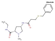 (4S)-4-{[3-(benzylthio)propanoyl]amino}-N-ethyl-1-methyl-L-prolinamide