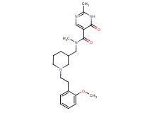 N-({1-[2-(2-methoxyphenyl)ethyl]piperidin-3-yl}methyl)-N,2-dimethyl-6-oxo-1,6-dihydropyrimidine-5-carboxamide