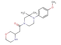 3-{2-[4-(4-methoxyphenyl)-3,3-dimethyl-1-piperazinyl]-2-oxoethyl}morpholine dihydrochloride