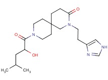 9-(2-hydroxy-4-methylpentanoyl)-2-[2-(1H-imidazol-4-yl)ethyl]-2,9-diazaspiro[5.5]undecan-3-one
