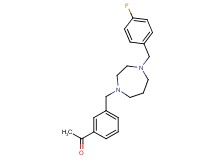 1-(3-{[4-(4-fluorobenzyl)-1,4-diazepan-1-yl]methyl}phenyl)ethanone