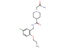 1-(2-amino-2-oxoethyl)-N-(5-chloro-2-propoxybenzyl)-4-piperidinecarboxamide