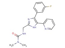 N'-{[4-(3-fluorophenyl)-5-pyridin-2-yl-1H-imidazol-2-yl]methyl}-N,N-dimethylurea