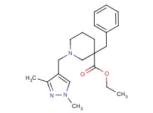 ethyl 3-benzyl-1-[(1,3-dimethyl-1H-pyrazol-4-yl)methyl]-3-piperidinecarboxylate