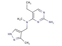 5-ethyl-N~4~-methyl-N~4~-[(3-methyl-1H-pyrazol-4-yl)methyl]pyrimidine-2,4-diamine