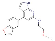 4-(1-benzofuran-5-yl)-N-(2-methoxyethyl)-1H-pyrrolo[2,3-b]pyridin-6-amine