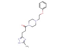 1-[3-(5-methyl-1H-1,2,4-triazol-3-yl)propanoyl]-4-(2-phenoxyethyl)piperazine
