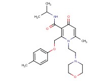 N-isopropyl-6-methyl-2-[(4-methylphenoxy)methyl]-1-[2-(4-morpholinyl)ethyl]-4-oxo-1,4-dihydro-3-pyridinecarboxamide