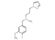 (4-fluoro-3-methoxybenzyl)methyl[3-(1H-pyrazol-1-yl)propyl]amine