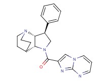 (2R*,3S*,6R*)-5-(imidazo[1,2-a]pyrimidin-2-ylcarbonyl)-3-phenyl-1,5-diazatricyclo[5.2.2.0~2,6~]undecane