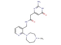 2-(2-amino-6-oxo-1,6-dihydropyrimidin-4-yl)-N-{[2-(4-methyl-1,4-diazepan-1-yl)pyridin-3-yl]methyl}acetamide