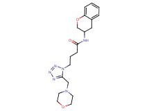 N-(3,4-dihydro-2H-chromen-3-yl)-4-[5-(morpholin-4-ylmethyl)-1H-tetrazol-1-yl]butanamide