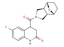 6-fluoro-4-[(1R*,2R*,6S*,7S*)-10-oxa-4-azatricyclo[5.2.1.0~2,6~]dec-4-ylcarbonyl]-3,4-dihydro-2(1H)-quinolinone