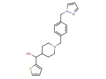 {1-[4-(1H-pyrazol-1-ylmethyl)benzyl]piperidin-4-yl}(2-thienyl)methanol