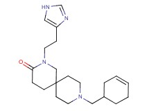 9-(3-cyclohexen-1-ylmethyl)-2-[2-(1H-imidazol-4-yl)ethyl]-2,9-diazaspiro[5.5]undecan-3-one