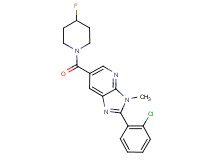 2-(2-chlorophenyl)-6-[(4-fluoropiperidin-1-yl)carbonyl]-3-methyl-3H-imidazo[4,5-b]pyridine