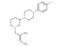 1-(4-fluorophenyl)-4-{1-[(2E)-2-methyl-2-buten-1-yl]-3-piperidinyl}piperazine
