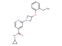 N-cyclopropyl-2-[3-(2-ethylphenoxy)-1-azetidinyl]isonicotinamide