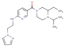 5-[(3-ethyl-4-isopropyl-1-piperazinyl)carbonyl]-N-[2-(1H-pyrazol-1-yl)ethyl]-2-pyridinamine