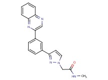 N-methyl-2-{3-[3-(2-quinoxalinyl)phenyl]-1H-pyrazol-1-yl}acetamide