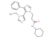N-cyclohexyl-3-(3'-ethyl-5-phenyl-3H,3'H-4,4'-biimidazol-3-yl)propanamide