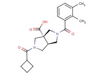 (3aR*,6aR*)-2-(cyclobutylcarbonyl)-5-(2,3-dimethylbenzoyl)hexahydropyrrolo[3,4-c]pyrrole-3a(1H)-carboxylic acid