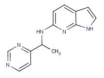 N-(1-pyrimidin-4-ylethyl)-1H-pyrrolo[2,3-b]pyridin-6-amine