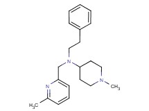 1-methyl-N-[(6-methylpyridin-2-yl)methyl]-N-(2-phenylethyl)piperidin-4-amine