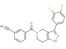 3-(3,4-difluorophenyl)-5-(3-ethynylbenzoyl)-4,5,6,7-tetrahydro-1H-pyrazolo[4,3-c]pyridine