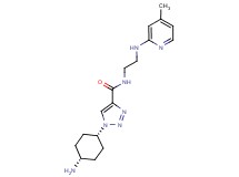 1-(cis-4-aminocyclohexyl)-N-{2-[(4-methyl-2-pyridinyl)amino]ethyl}-1H-1,2,3-triazole-4-carboxamide bis(trifluoroacetate)
