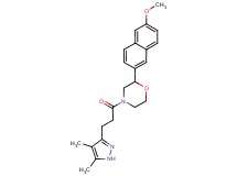 4-[3-(4,5-dimethyl-1H-pyrazol-3-yl)propanoyl]-2-(6-methoxy-2-naphthyl)morpholine