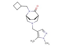 (1S*,5R*)-6-(cyclobutylmethyl)-3-[(1,5-dimethyl-1H-pyrazol-4-yl)methyl]-3,6-diazabicyclo[3.2.2]nonan-7-one