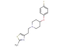 4-(4-fluorophenoxy)-1-[2-(2-methyl-1,3-thiazol-4-yl)ethyl]piperidine trifluoroacetate