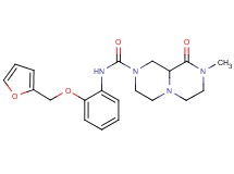 N-[2-(2-furylmethoxy)phenyl]-8-methyl-9-oxooctahydro-2H-pyrazino[1,2-a]pyrazine-2-carboxamide