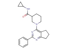 N-cyclopropyl-1-(2-phenyl-6,7-dihydro-5H-cyclopenta[d]pyrimidin-4-yl)-3-piperidinecarboxamide