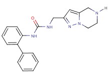N-2-biphenylyl-N'-(4,5,6,7-tetrahydropyrazolo[1,5-a]pyrazin-2-ylmethyl)urea hydrochloride