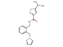 5-isopropyl-N-[2-(1H-pyrazol-1-ylmethyl)benzyl]-3-isoxazolecarboxamide