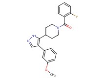 1-(2-fluorobenzoyl)-4-[4-(3-methoxyphenyl)-1H-pyrazol-5-yl]piperidine