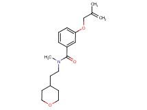 N-methyl-3-[(2-methylprop-2-en-1-yl)oxy]-N-[2-(tetrahydro-2H-pyran-4-yl)ethyl]benzamide