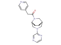 (1S*,5R*)-3-(2-pyrazinyl)-6-(4-pyridinylacetyl)-3,6-diazabicyclo[3.2.2]nonane