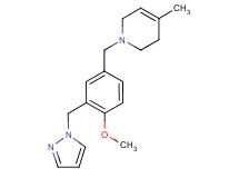 1-[4-methoxy-3-(1H-pyrazol-1-ylmethyl)benzyl]-4-methyl-1,2,3,6-tetrahydropyridine